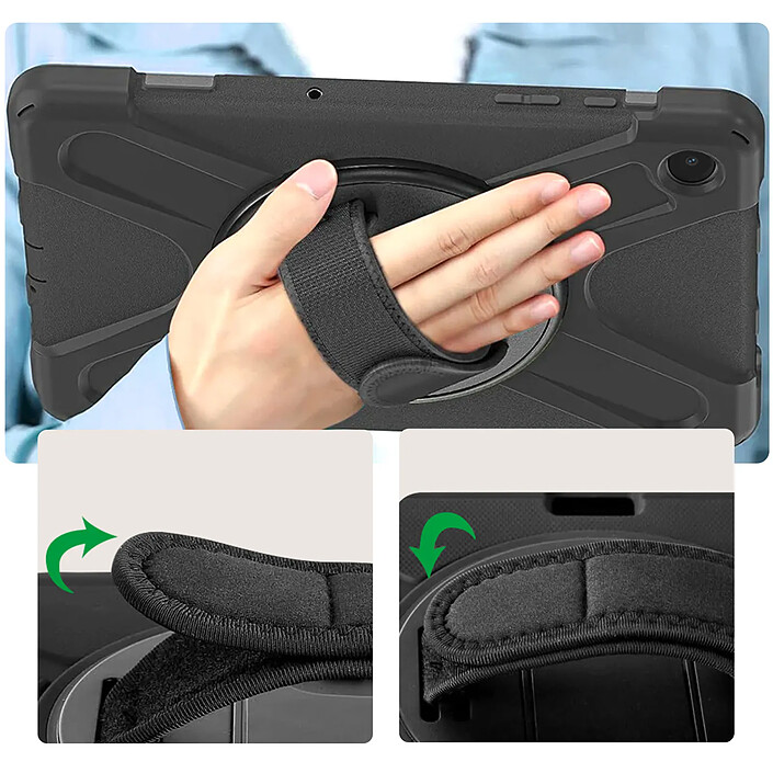 Avis 4smarts Coque Antichoc 4smarts pour Samsung Galaxy Tab A9 avec Support Vidéo Noir