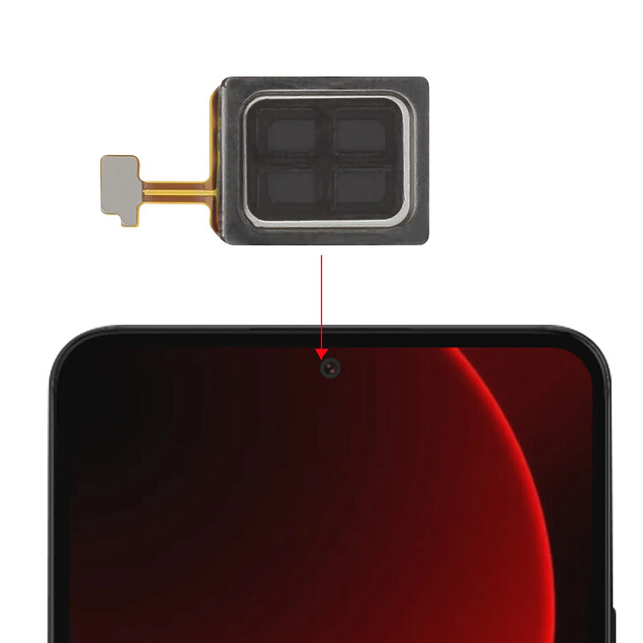 Avis Clappio Haut-parleur interne pour Xiaomi 13T Pro Écouteur de remplacement Noir