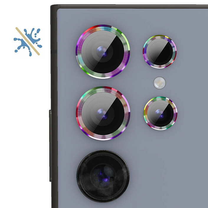 Acheter Enkay Protège Caméra pour Samsung Galaxy S24 Ultra Verre Trempé 9H Multicolore