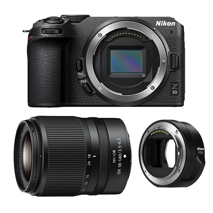 NIKON Z30 + Z 18-140 + Bague FTZ II