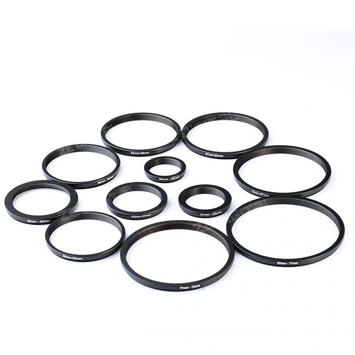 K&F Kit de 11 bagues de réduction pour filtres universel