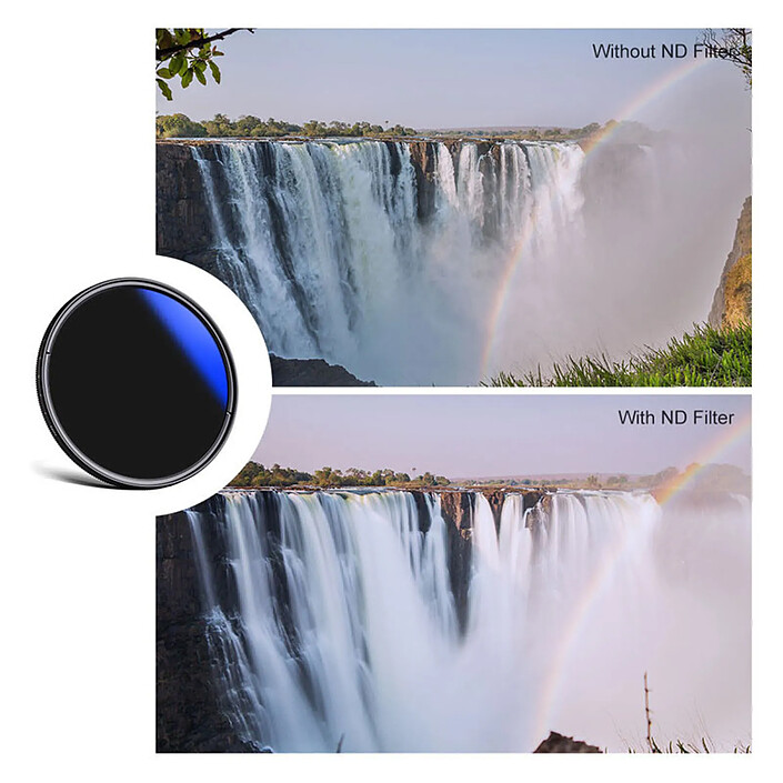 Avis K&F Filtre Nano C series Variable ND2-400 revetement bleu 72mm