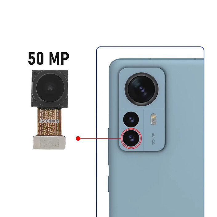 Avis Clappio Caméra Arrière Capteur Ultra Grand angle 50MP pour Xiaomi 12 Pro