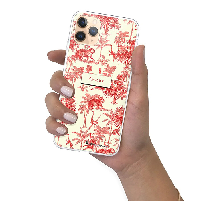 LaCoqueFrançaise Coque iPhone 11 Pro Max silicone transparente Motif Botanic Amour ultra resistant pas cher