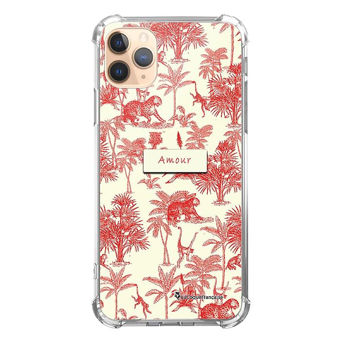 LaCoqueFrançaise Coque iPhone 11 Pro Silicone antichocs Solides coins renforcés  transparente Motif Botanic Amour