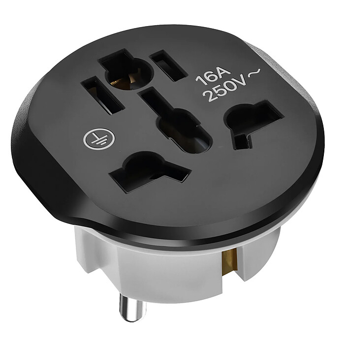 Avizar Adaptateur Universel de Voyage EU vers UK / AU / USA / CN Compact