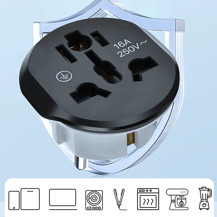 Acheter Avizar Adaptateur Universel de Voyage EU vers UK / AU / USA / CN Compact