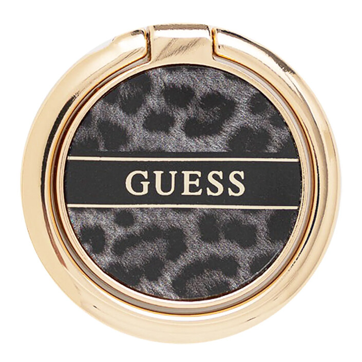 Guess Anneau de Support Universel Motif Léopard Noir