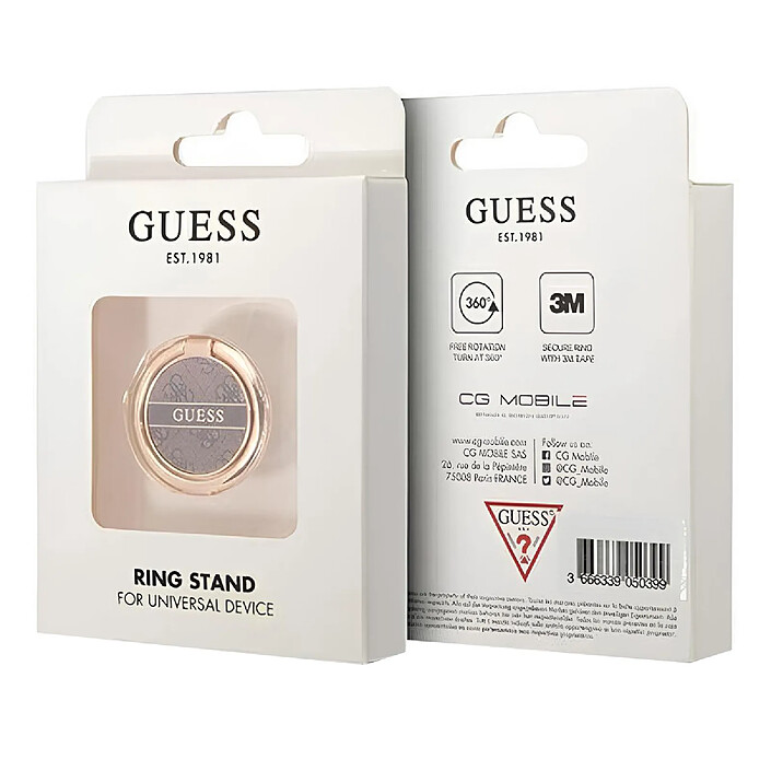 Avis Guess Anneau de Support Universel Motif 4G Marron