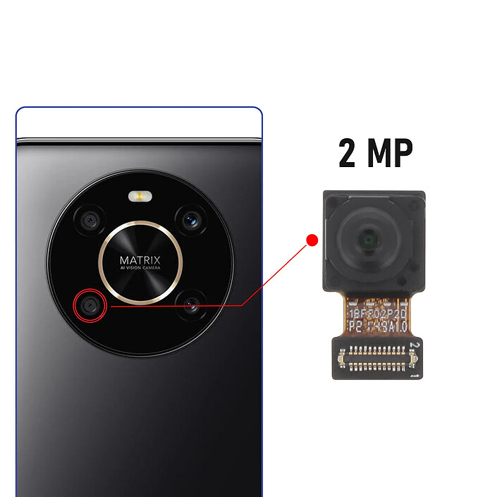 Avis Clappio Caméra Arrière pour Honor Magic 4 Lite 4G Capteur profondeur 2MP