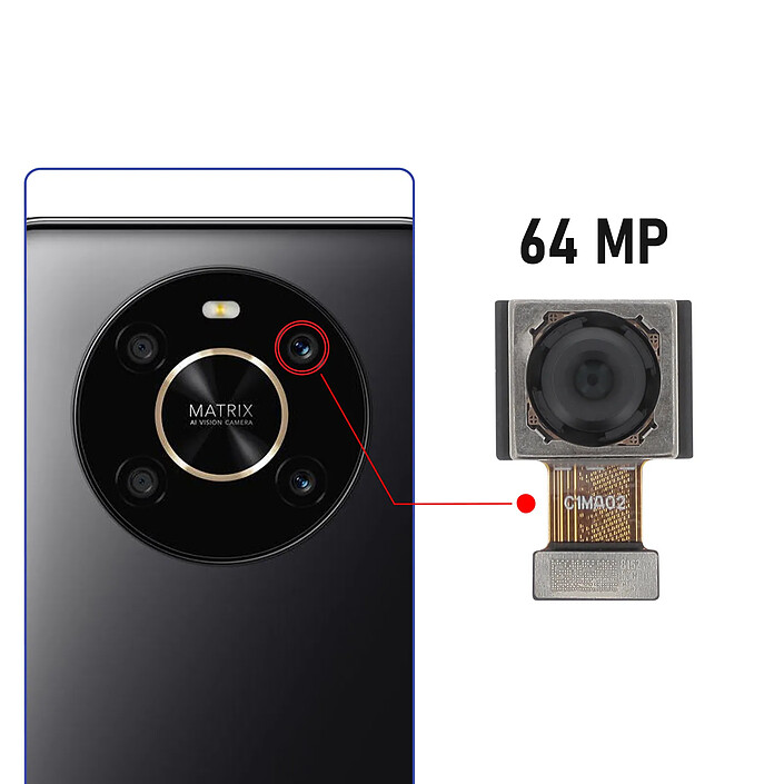 Avis Clappio Caméra Arrière Principal pour Honor Magic 4 Lite 4G 64MP
