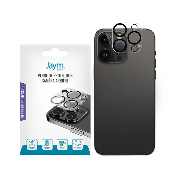 Avis Jaym Protection de Caméra Arrière pour iPhone 15 / 15 Pro Max en Verre Trempé 9H Transparent