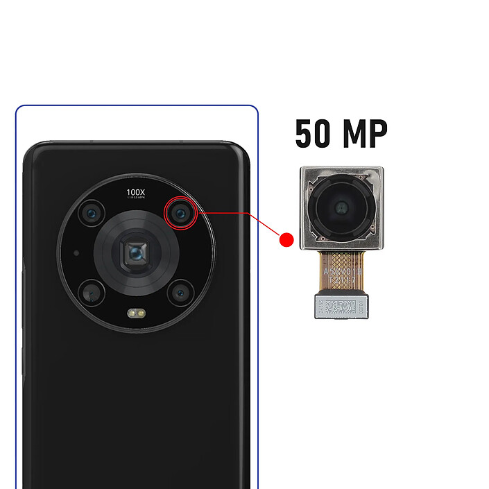 Avis Clappio Caméra Capteur Ultra Grand angle 50MP pour Honor Magic 4 Pro
