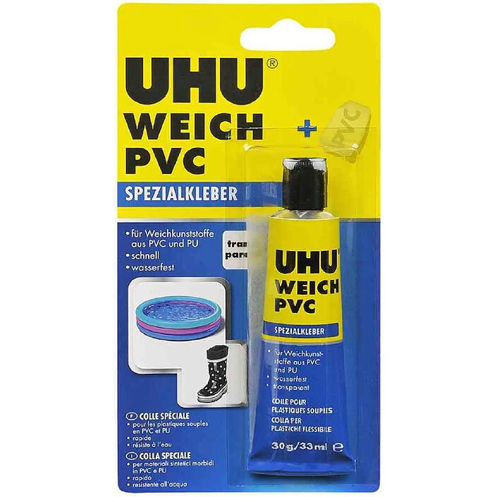 UHU Tube de Colle spéciale PVC souple 30g