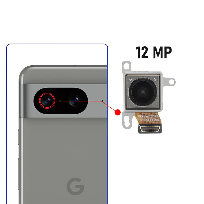 Avis Clappio Caméra Capteur Ultra Grand angle 12MP pour Google Pixel 8