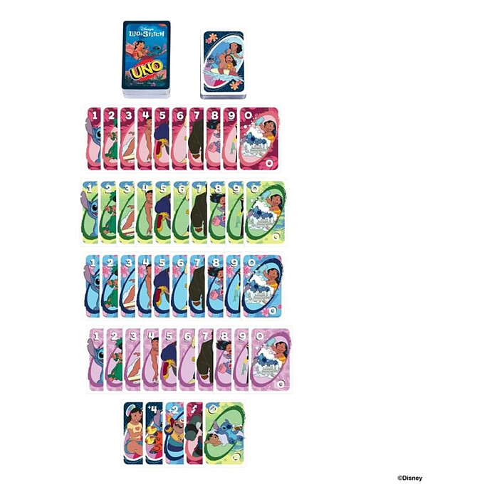 Lilo & Stitch - Jeu de cartes UNO Lilo & Stitch pas cher