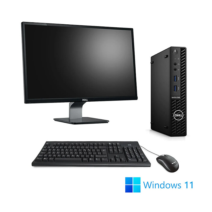 Pack Pack Dell OptiPlex 3080 Micro (Dell30683) · Reconditionné