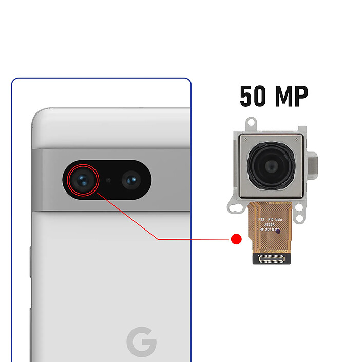 Avis Clappio Caméra Arrière Principal pour Google Pixel 7 50MP