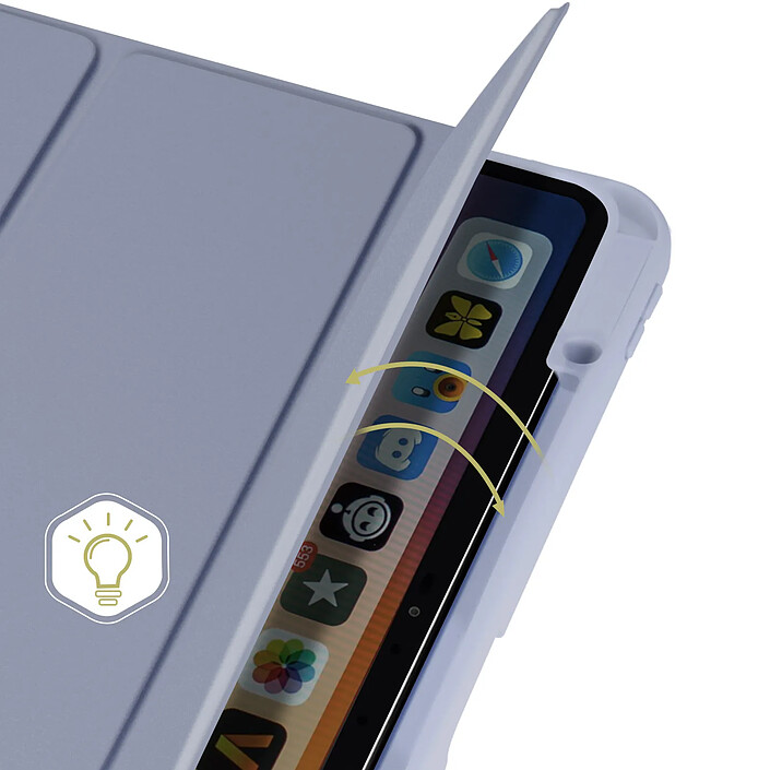Acheter Avizar Housse pour iPad Pro 13 2024 Support Vidéo / Clavier Mise en Veille Gris lavande