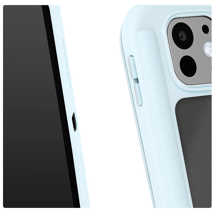 Avizar Housse pour iPad Pro 13 2024 Support Vidéo / Clavier Mise en Veille Bleu pâle pas cher