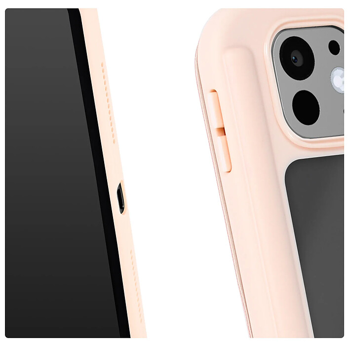 Avizar Housse pour iPad Pro 13 2024 Support Vidéo / Clavier Mise en Veille Rose clair pas cher