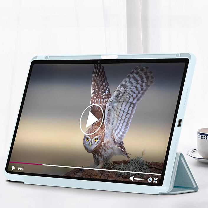 Avis Avizar Housse pour iPad Pro 13 2024 Support Vidéo / Clavier Mise en Veille Bleu pâle