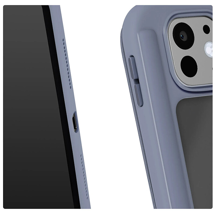 Avizar Housse pour iPad Pro 13 2024 Support Vidéo / Clavier Mise en Veille Bleu nuit pas cher