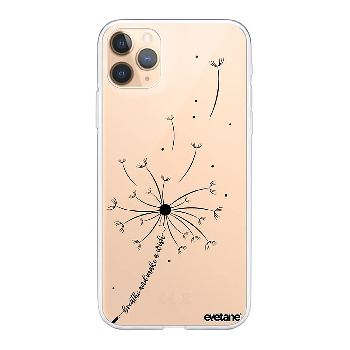 Evetane Coque iPhone 11 Pro 360 intégrale transparente Motif Pissenlit Make a wish Tendance .