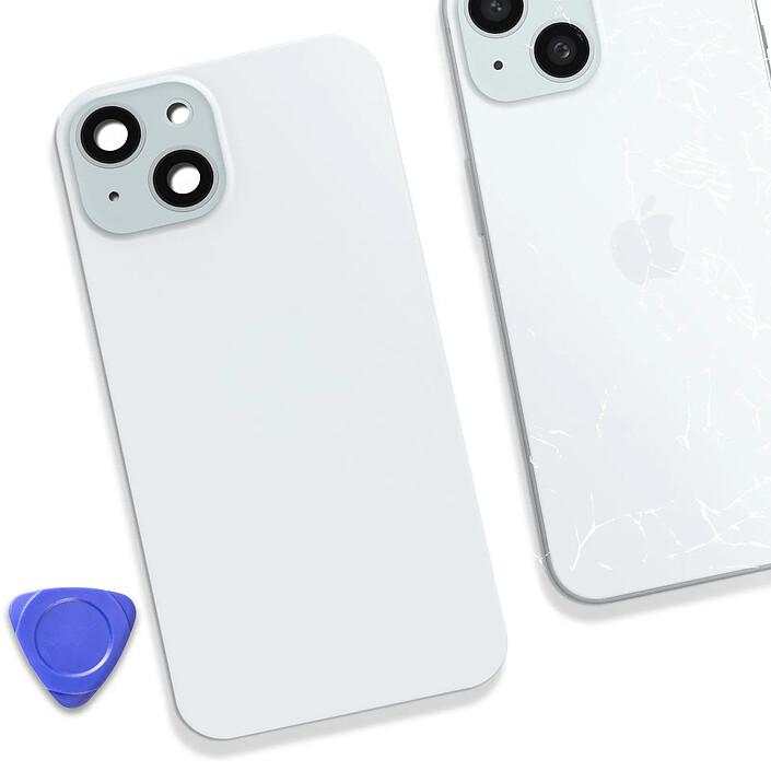 Acheter Clappio Vitre arrière Complète pour iPhone 15 avec MagSafe Bleu pâle