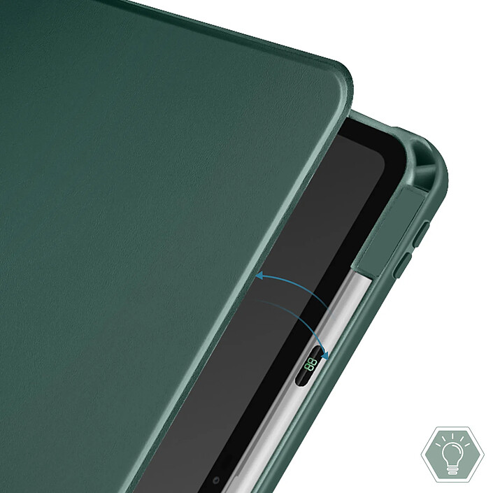 Acheter Avizar Étui pour iPad Pro 11 2024 / M5 2025 Clapet Support Rotatif avec Protège Caméra Vert foncé