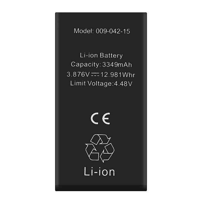 Clappio Batterie sans BMS pour iPhone 15 3349mAh Sans message d'erreur