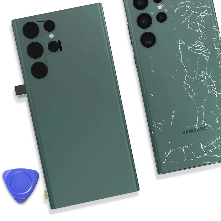 Acheter Clappio Vitre arrière de remplacement pour Samsung Galaxy S22 Ultra Vert