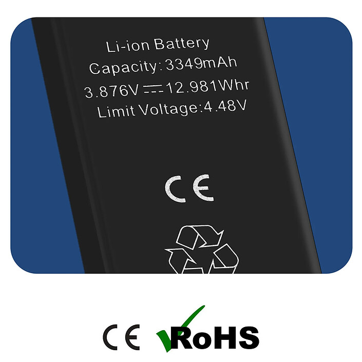 Acheter Clappio Batterie sans BMS pour iPhone 15 3349mAh Sans message d'erreur