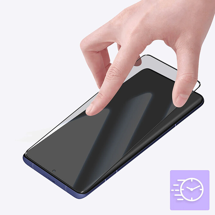 Avizar Verre Trempé Incurvé pour Motorola Edge 50 Pro / 50 Ultra Noir pas cher