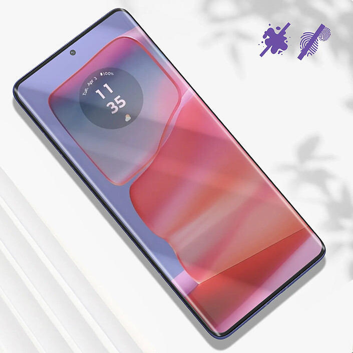 Avis Avizar Verre Trempé Incurvé pour Motorola Edge 50 Pro / 50 Ultra Noir