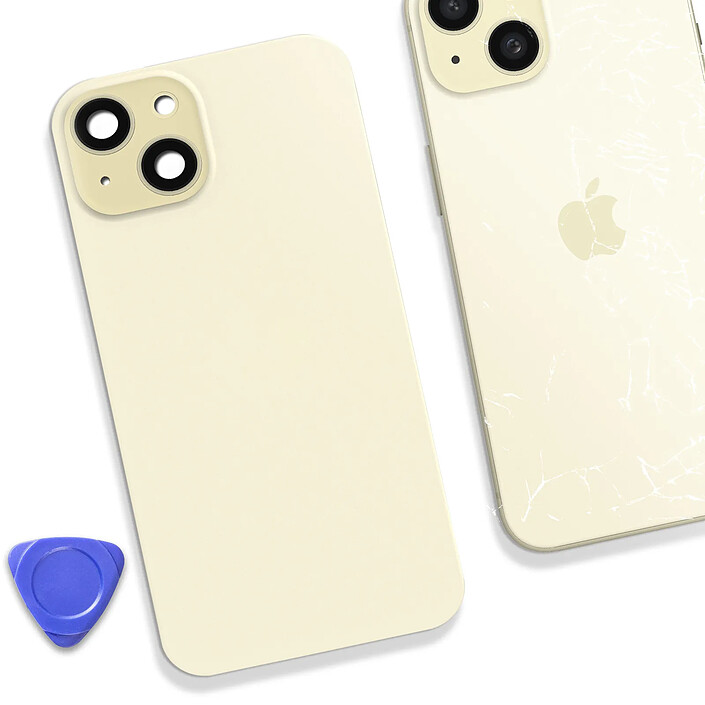 Acheter Clappio Vitre arrière Complète pour iPhone 15 avec MagSafe Beige