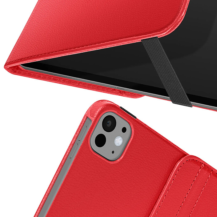 Avizar Étui Folio pour iPad Pro 11 Clapet avec Support Rotatif et Fermeture Élastique pas cher