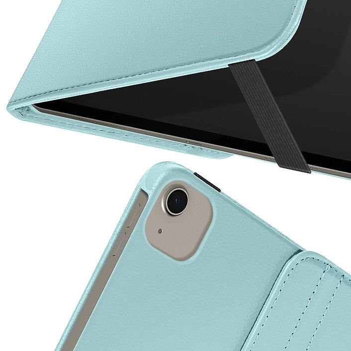 Avizar Étui Clapet pour iPad Air 13 2024 / 2025 / 2026 Rotatif 360 Support Stand Turquoise pas cher