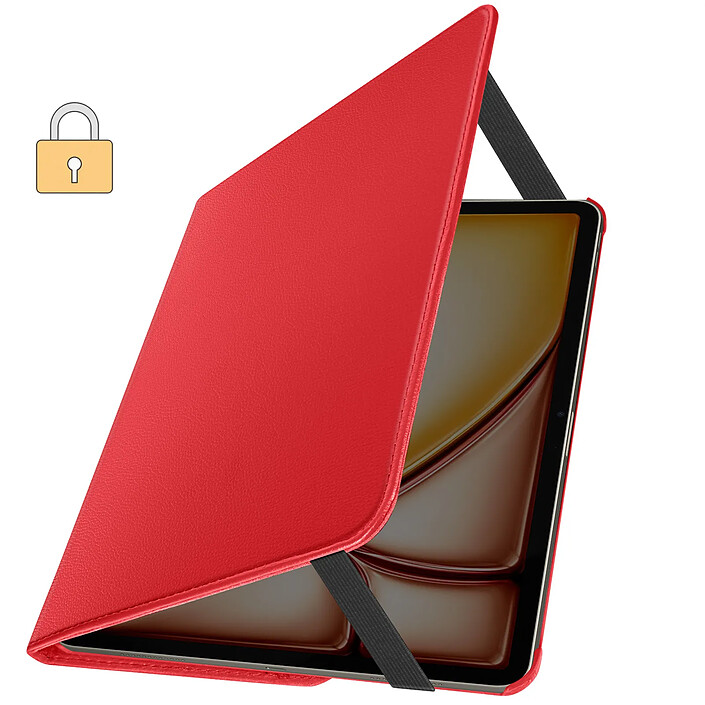 Acheter Avizar Étui Clapet pour iPad Air 13 2024 / 2025 / 2026 Rotatif 360 Support Stand Rouge