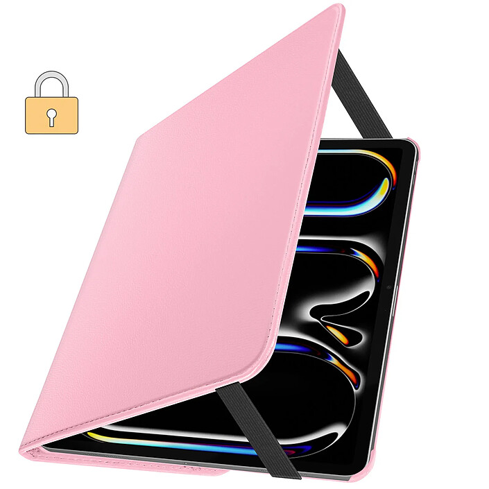 Acheter Avizar Étui Folio pour iPad Pro 11 Clapet avec Support Rotatif et Fermeture Élastique Rose