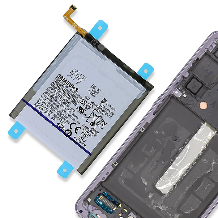 Avis Clappio Adhésif Batterie pour Samsung Galaxy S21 FE Fixation solide Bleu
