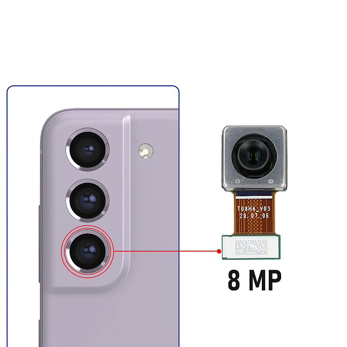 Avis Clappio Caméra Téléobjectif pour Samsung Galaxy S21 FE et S20 FE Zoom 3X 8MP