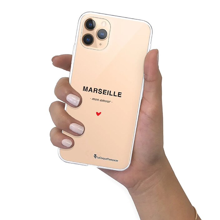 LaCoqueFrançaise Coque iPhone 11 Pro 360 intégrale transparente Motif Marseille mon amour Tendance . pas cher