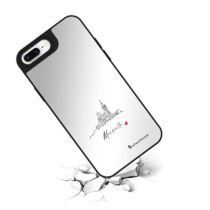 Avis LaCoqueFrançaise Coque iPhone 7 Plus/8 Plus miroir Marseille Notre Dame Design .