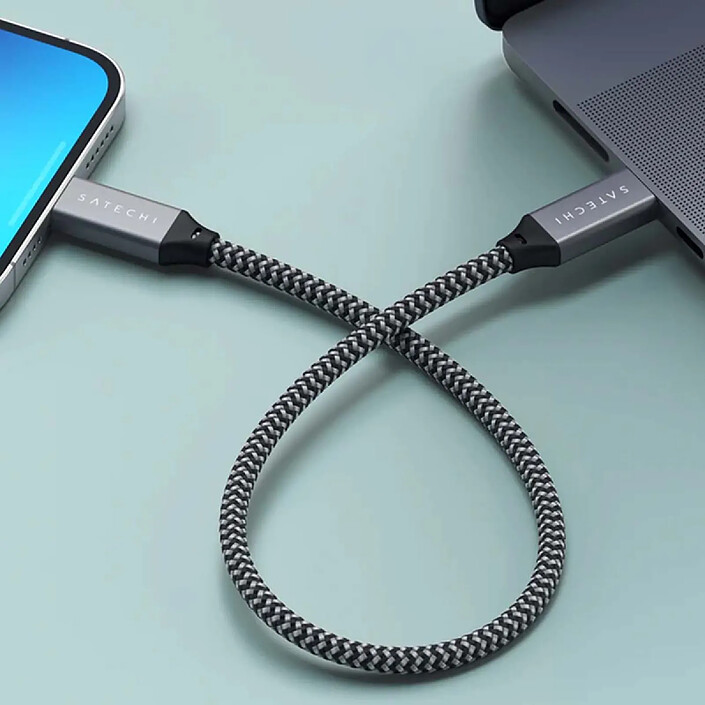 Avis Satechi Câble USB-C vers USB-C - 25cm Gris