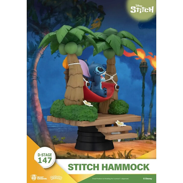 Avis Lilo & Stitch - Diorama D-Stage Stitch Hammock 13 cm