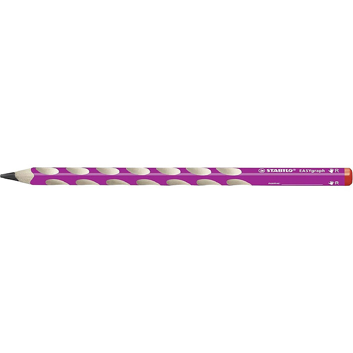STABILO Crayon graphite EASYgraph HB droitier corps rose x 12