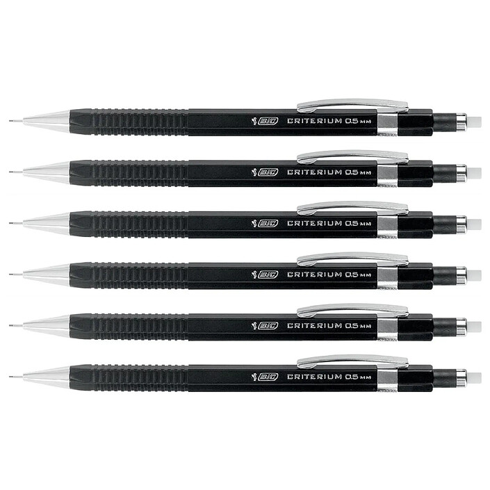 BIC Porte mines rechargeable CRITERIUM HB 0,5 mm x 6