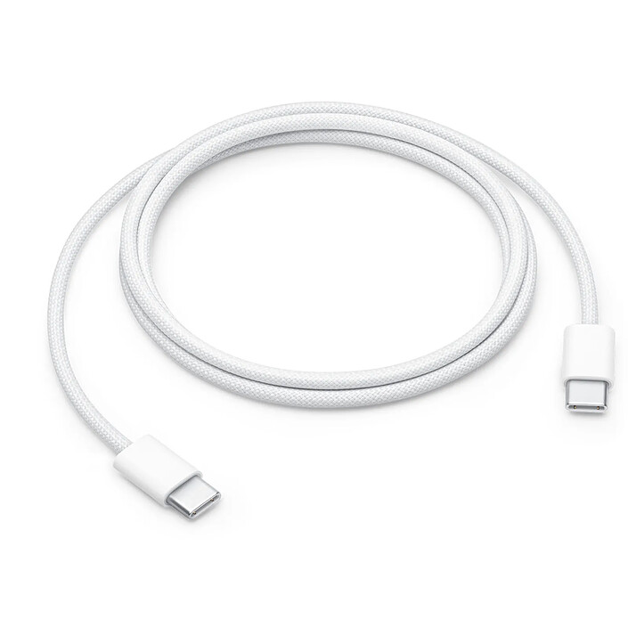 apple Câble USB-C vers USB-C Charge 60W Synchronisation Tissé 1m Original Apple Blanc