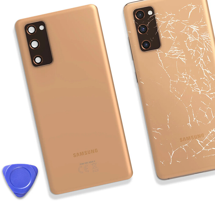 Acheter Samsung Vitre arrière pour Samsung Galaxy S20 FE Original Service Pack Orange